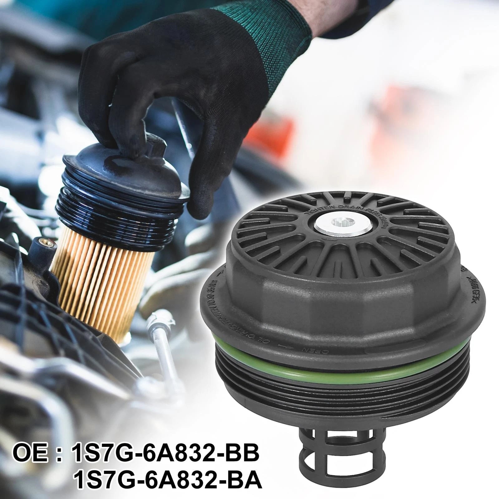 Oil Filter Cap Assembly for Ford Escape, Mazda 6, CX-7, Tribute (2001–2023)
