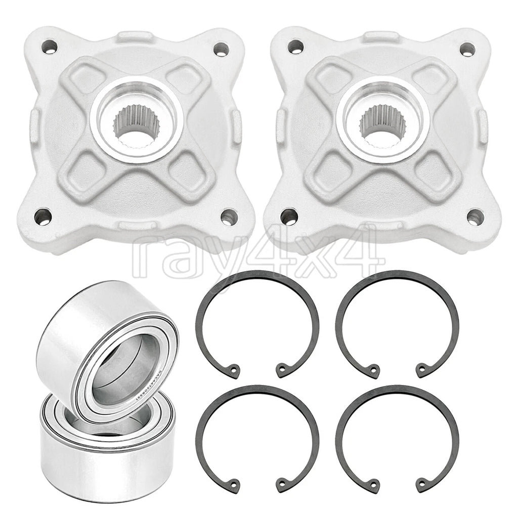 2X Front Wheel Hubs & Bearings for Polaris RZR 570 800 RZR S 800 (2008–2014)