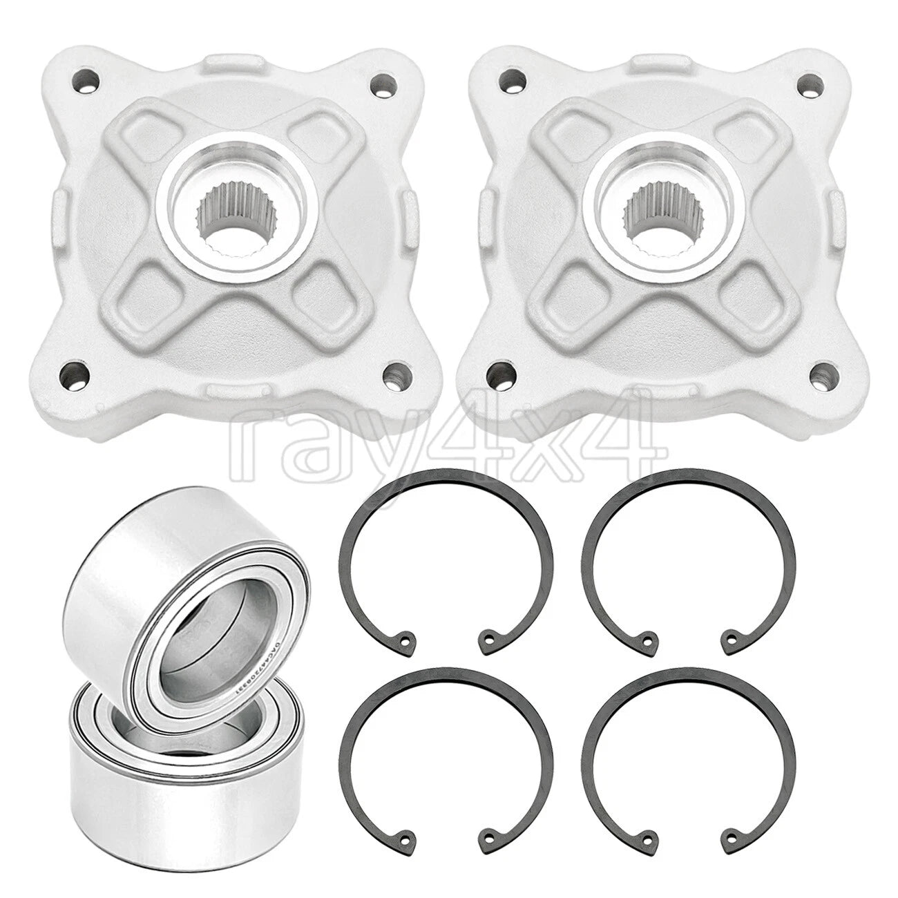 2X Front Wheel Hubs & Bearings for Polaris RZR 570 800 RZR S 800 (2008–2014)