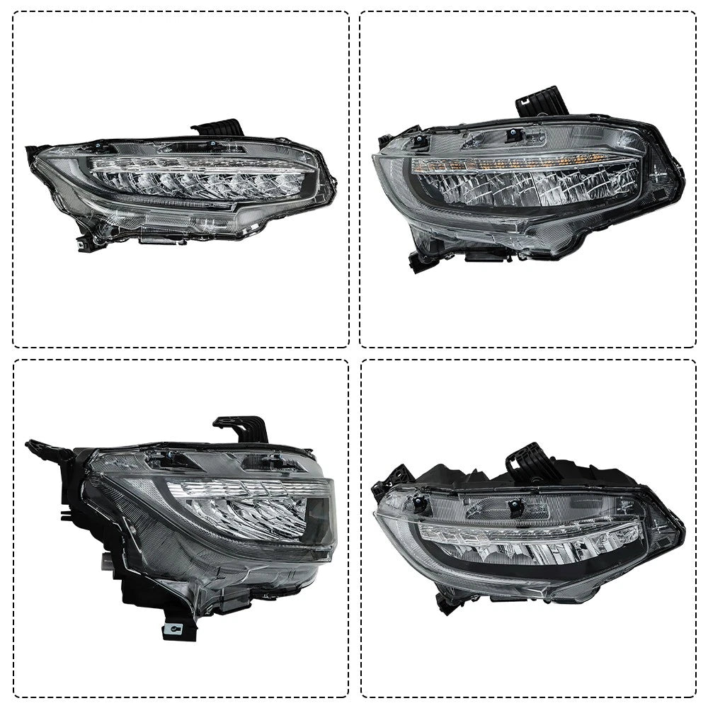Full LED Right Side Headlight for Honda Civic (2016–2019)