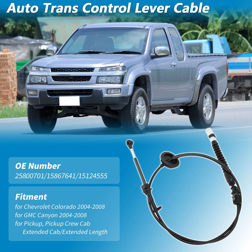 Auto Trans Gear Shifter Cable for Chevrolet Colorado, GMC Canyon (2004–2012)