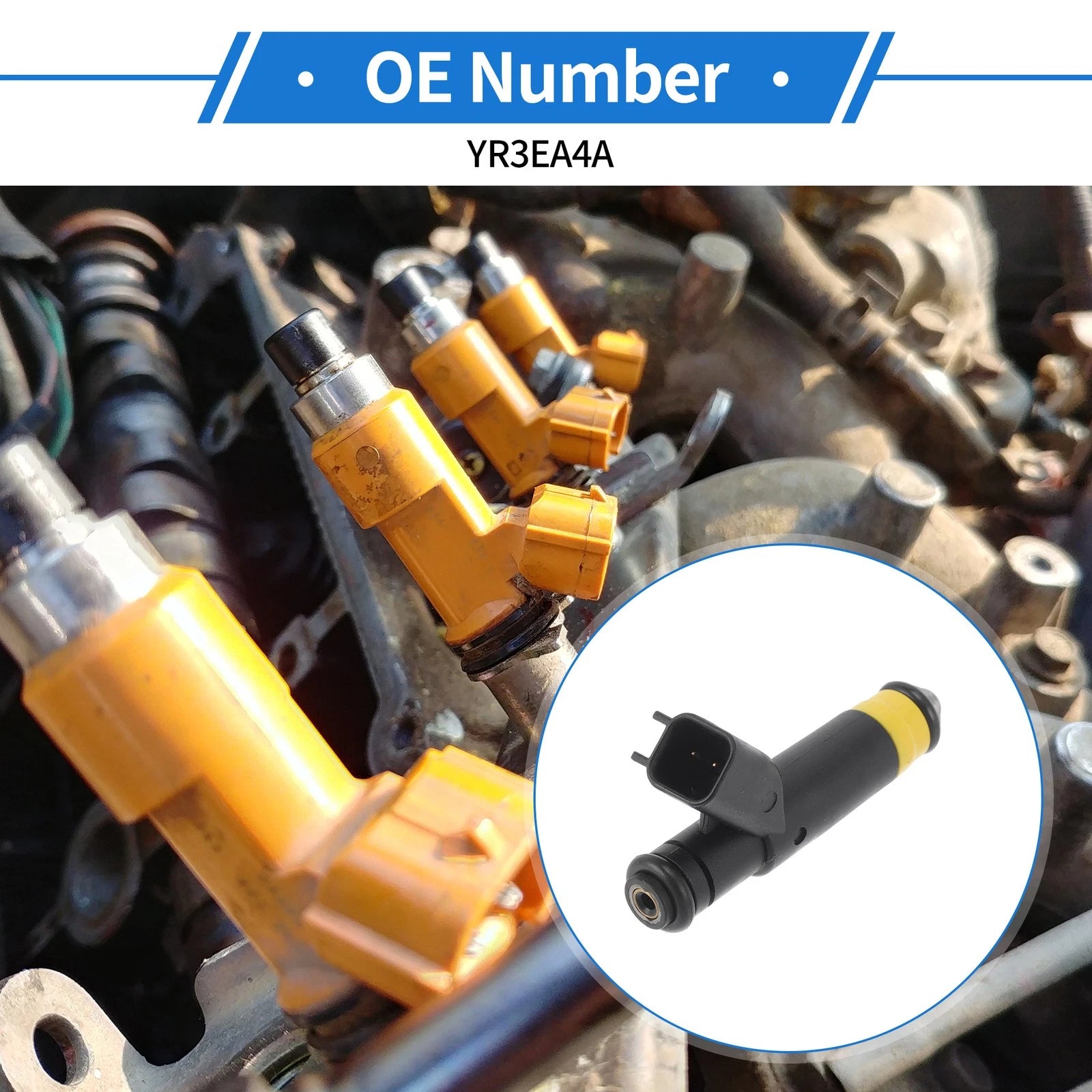 1 Pc No.YR3EA4A Fuel Injector for Ford F-150, Mustang (1999–2004) 3.8/4.2L V6