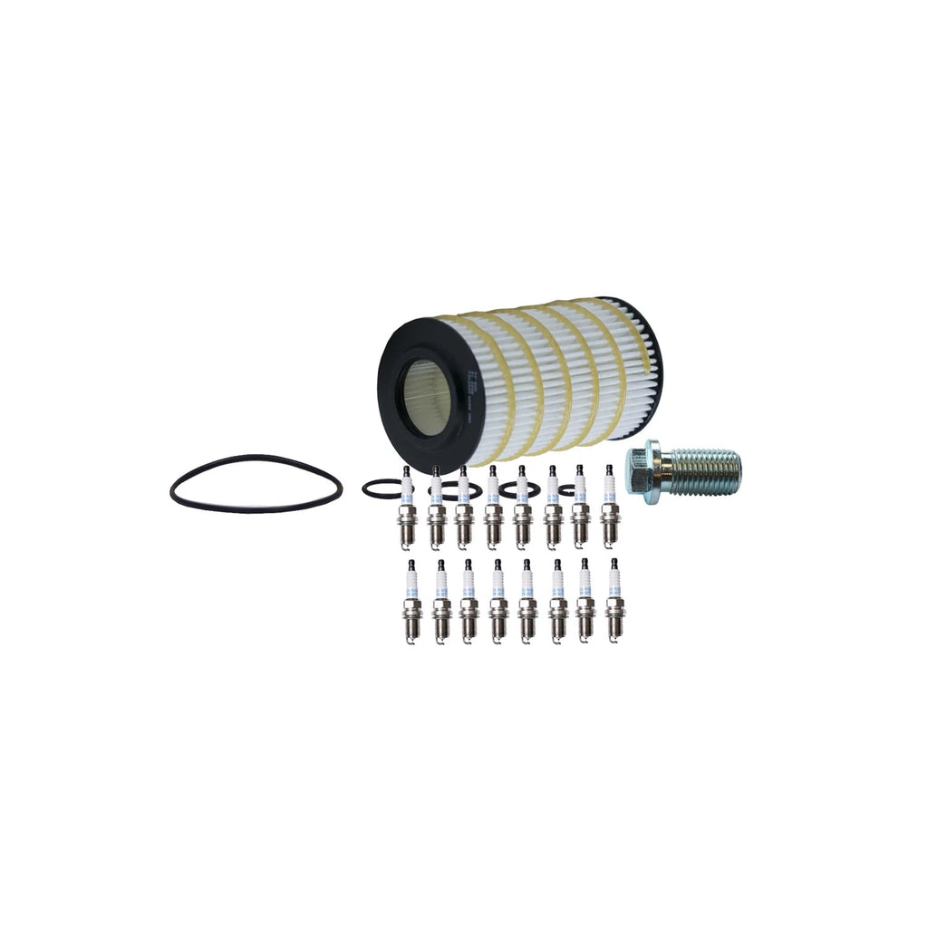 Wix Engine Oil Filter & Denso 16 Platinum TT Spark Plugs for W211 E500 (2003–2009)