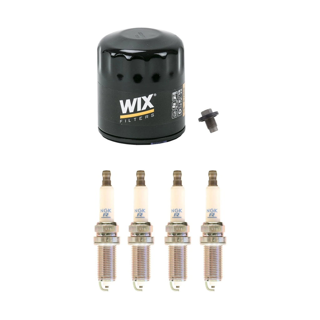 Wix Engine Oil Filter & NGK 4 Spark Plugs for Chrysler 200 Dart (2011–2016)