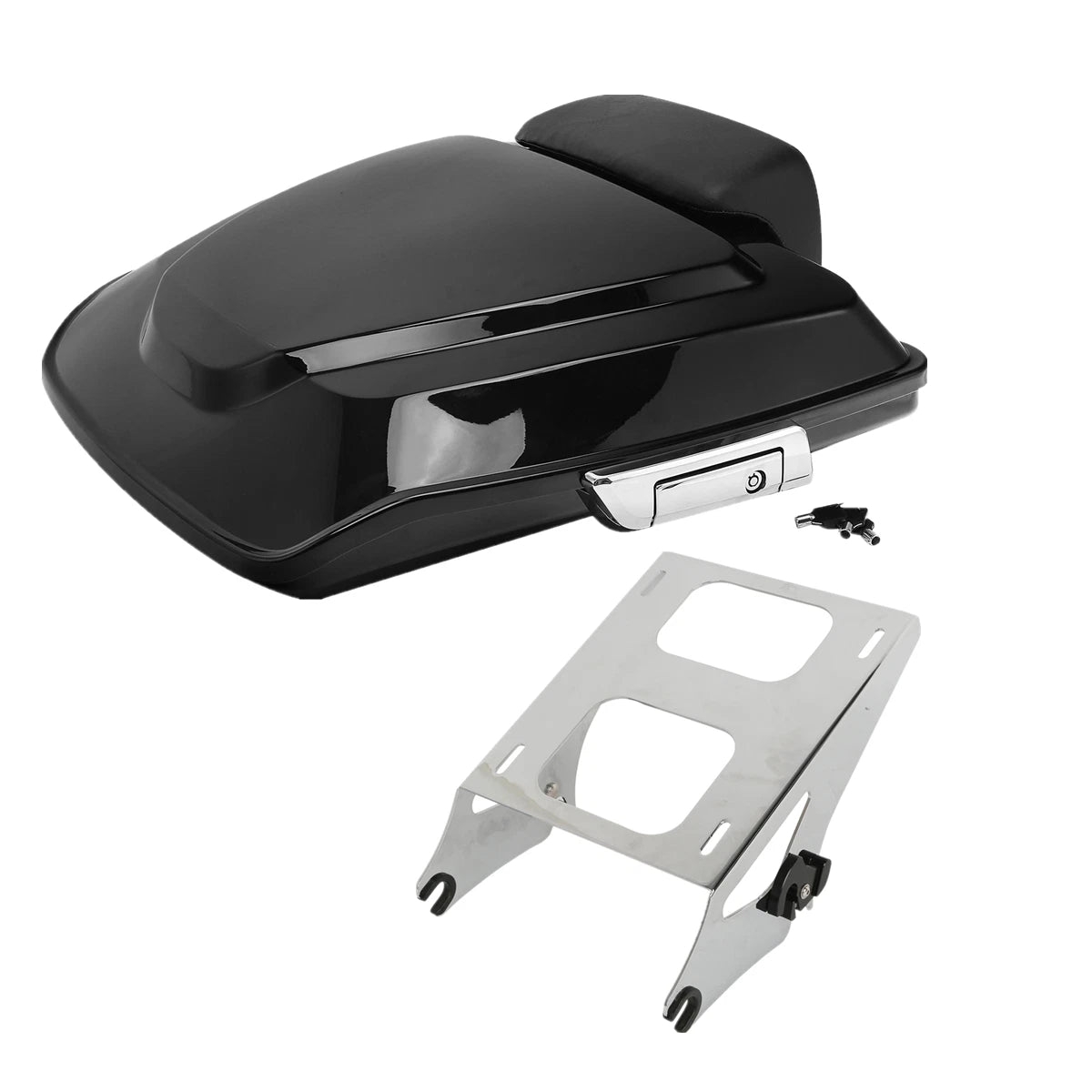 Razor Trunk Backrest Pad Mount Rack for Harley Street Road Glide (2014–2025)