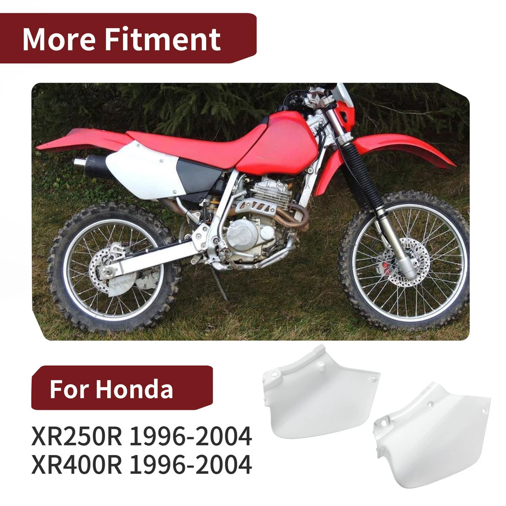 Side Panels Set of 2 for Honda XR400R XR250R (1996–2004) White Covers