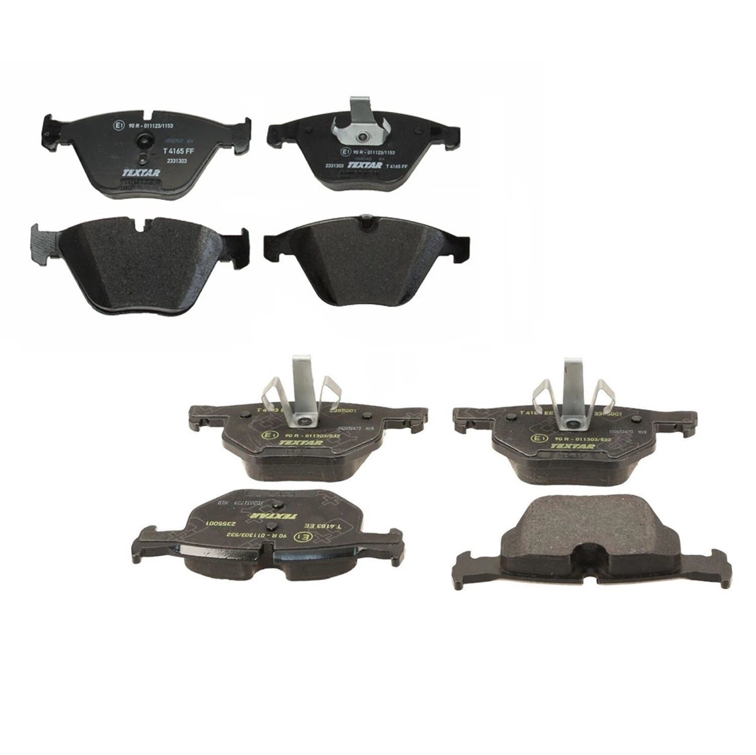 Set of 4 Textar Front and Rear Brake Pads for BMW E84 X1 E90 E92 E93