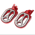 Red Shark Teeth Racing Foot Pegs for Kawasaki KX250 KX450 (2008-2015)
