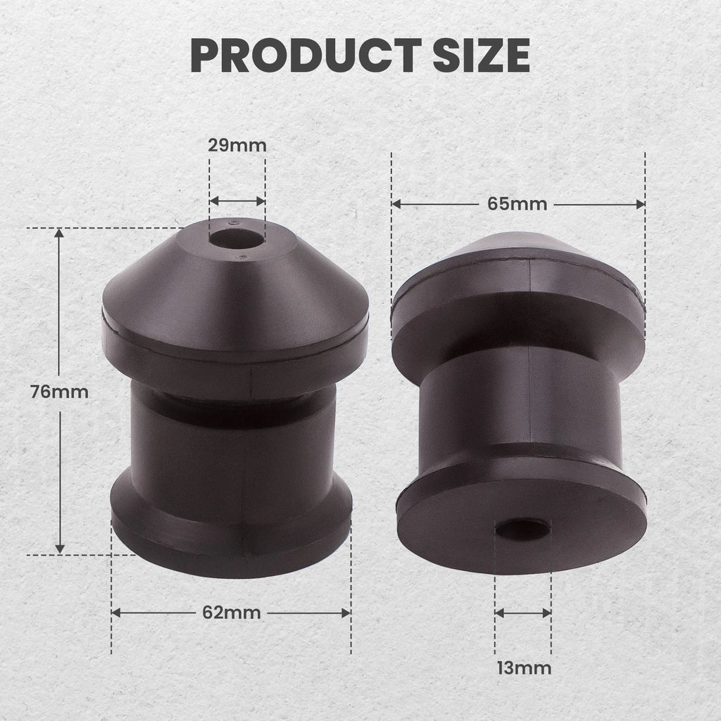 Front Suspension Rubber Bumper Stop Kit for Hummer H3 & H3T (2006–2010)