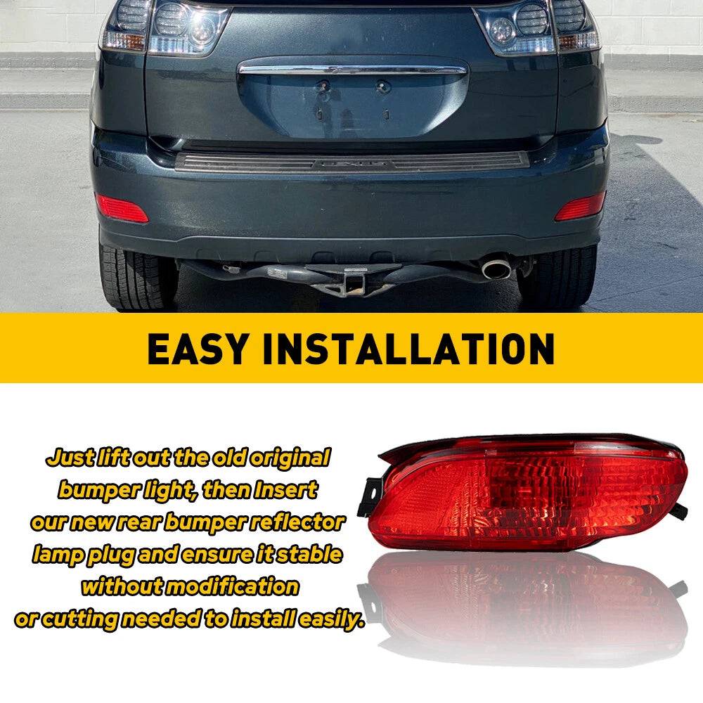 Right Reflector Tail Light for Lexus RX330 (2004–2006) Red