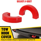 Set of 2 Tow Hook Cover Caps for Chevy Silverado 1500 (2007–2024)