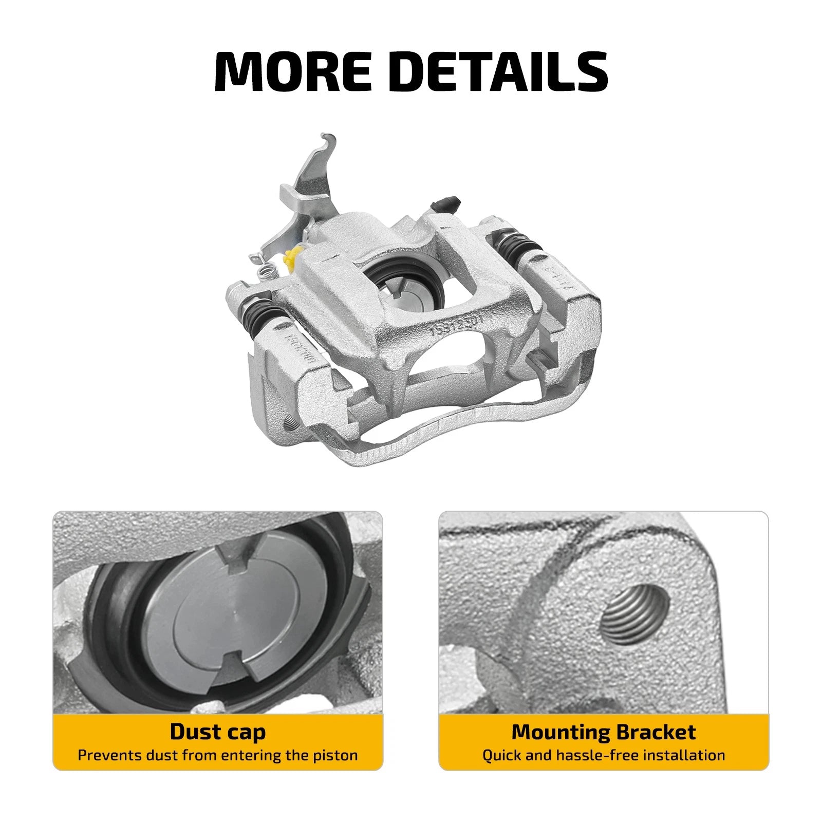 Rear Brake Calipers with Bracket for Dodge Journey (2009–2012) Pair