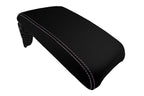 Console Lid Armrest Cover for Toyota Camry (2012–2017) Carbon Fiber Pink Stitch