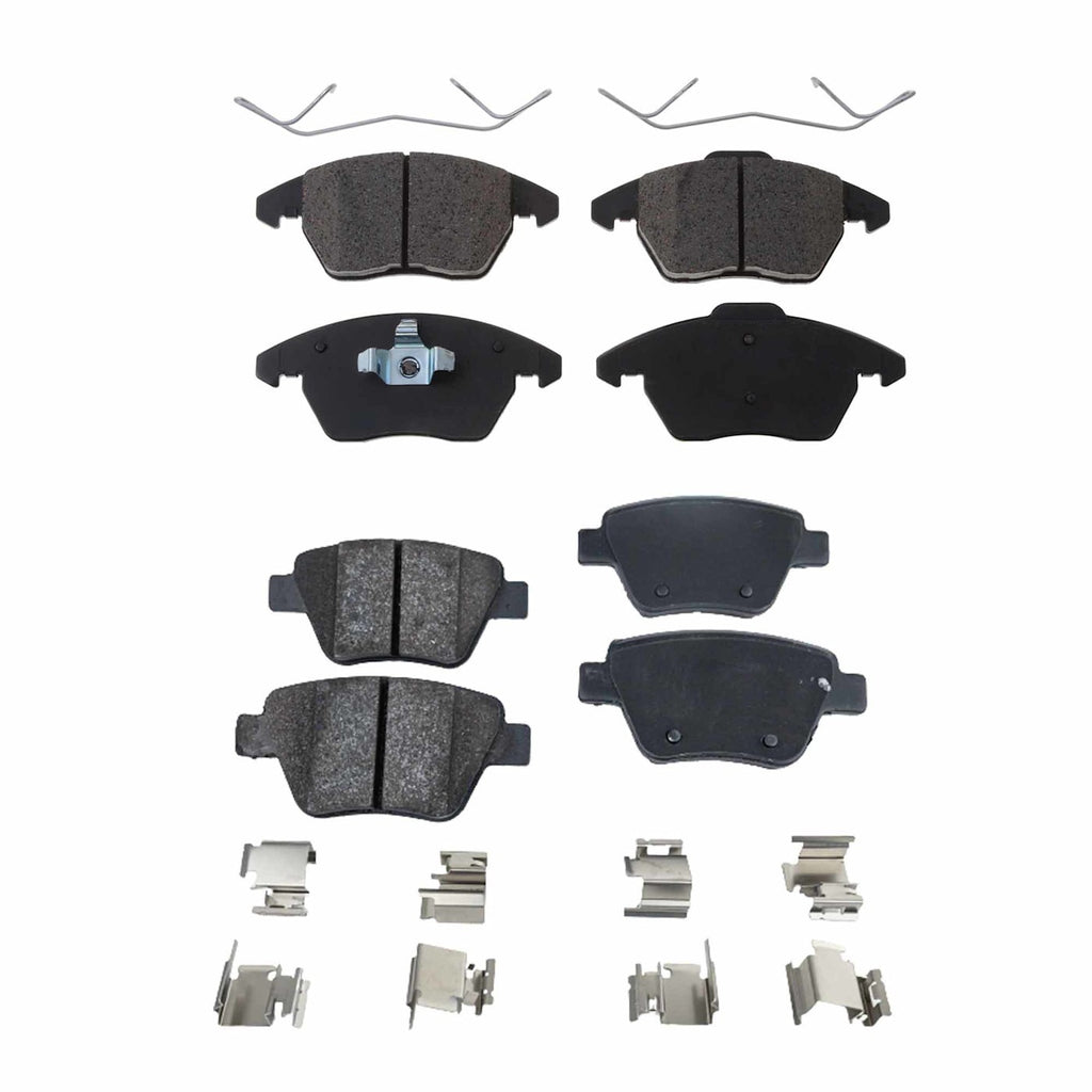Set of 4 NAO Brake Pads for Volkswagen Jetta Wagon (2010–2018)