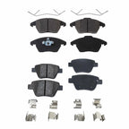 Set of 4 NAO Brake Pads for Volkswagen Jetta Wagon (2010–2018)
