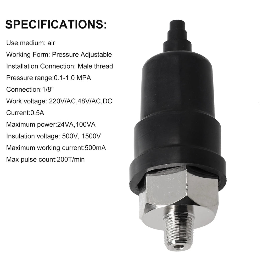 Adjustable Pressure Switch for 220V/AC 48V/AC (5-60 Degree)