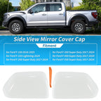 2Pcs Door Mirror Cap Cover for Ford F250 F350 Super Duty (2017–2024)