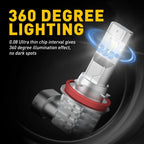 2X 6000K LED Fog Light Bulbs for H8 H16 H11