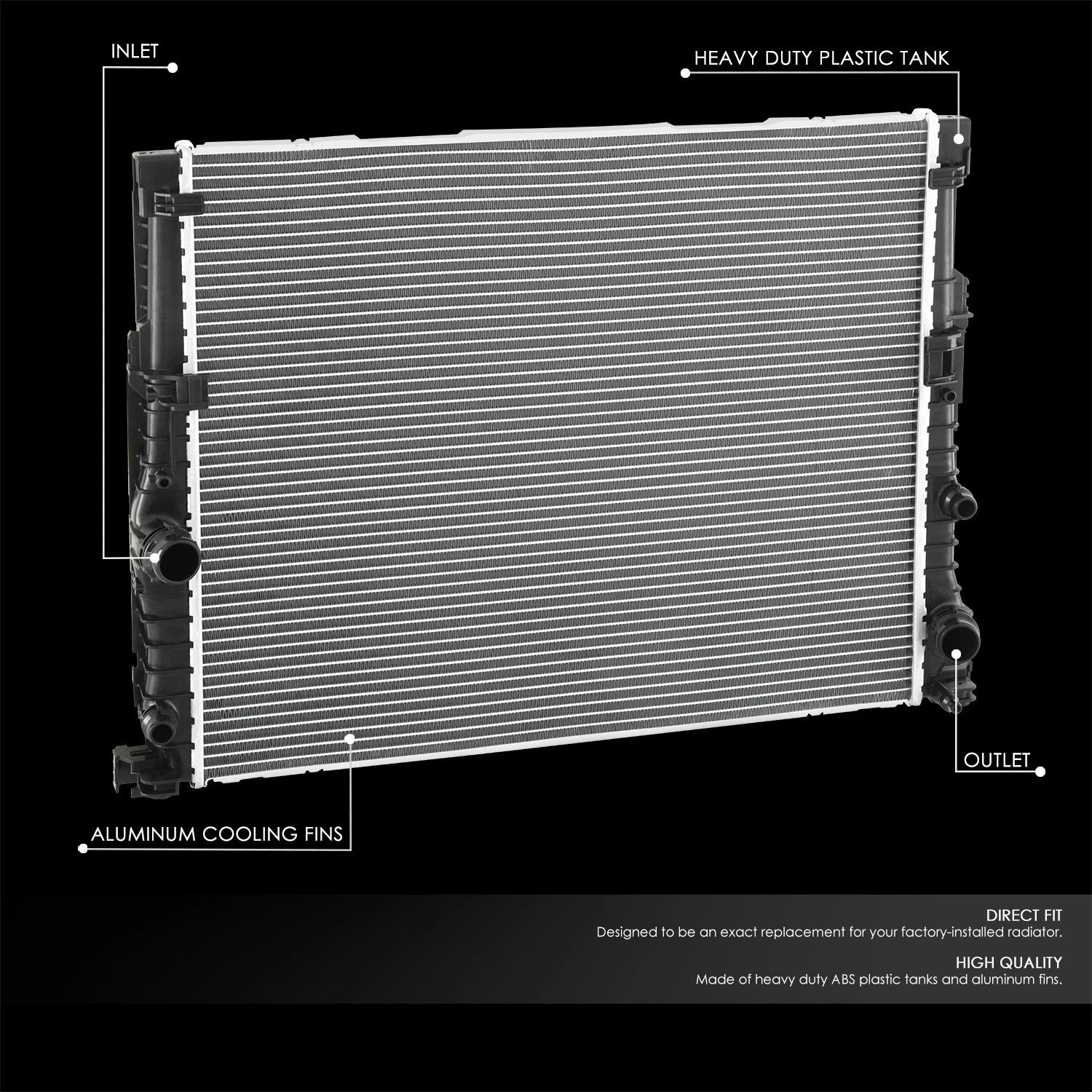Cooling Radiator for BMW 530E 750Li M760Li Xdrive (2016–2022) 13792