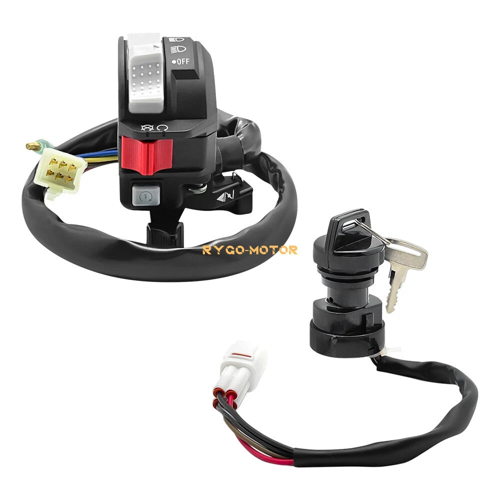 Start Stop Switch & Ignition Key Switch for Yamaha Big Bear 400 (2000–2006)