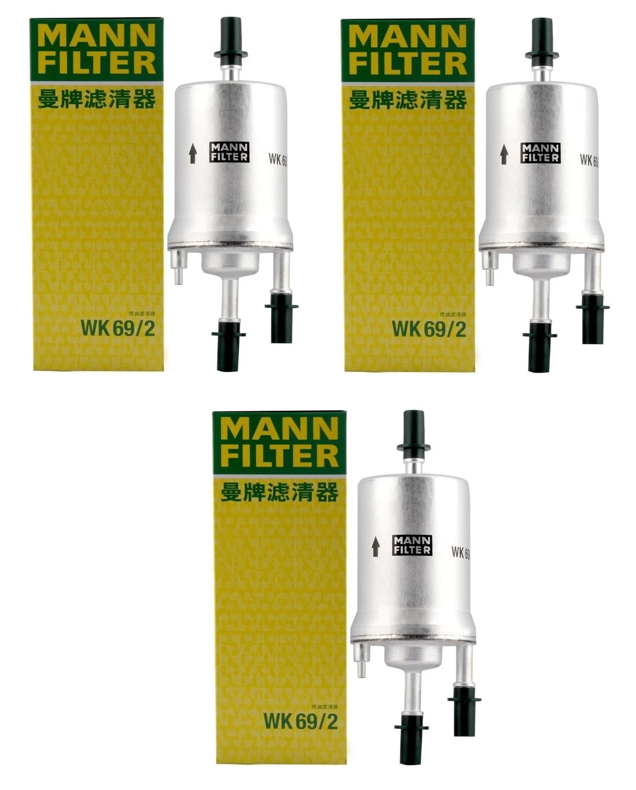 Set of 3 Fuel Filters WK692 for Audi A3 Quattro TT VW Beetle Golf GTI (2000–2023)