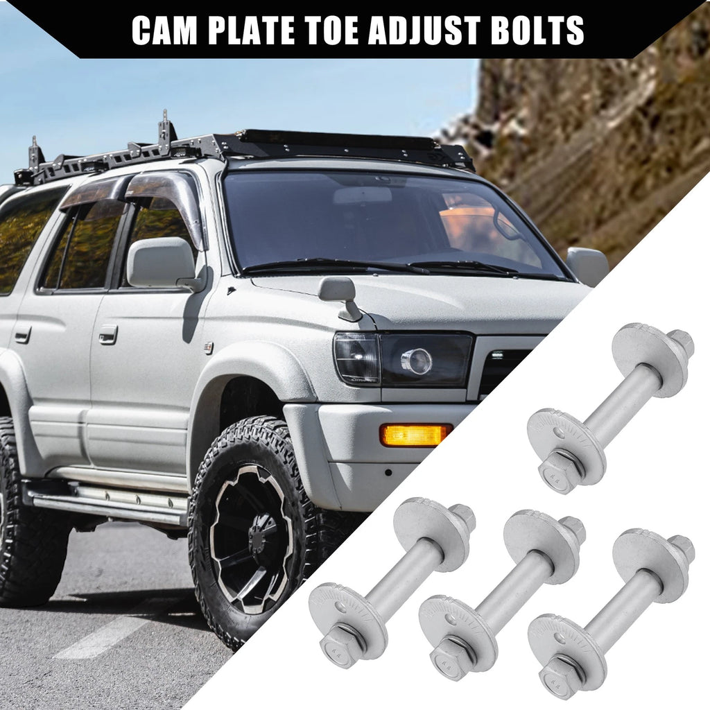 Set of 4 Lower Control Cam Plate Toe Adjust Bolts for Toyota 4Runner (1995–2004)