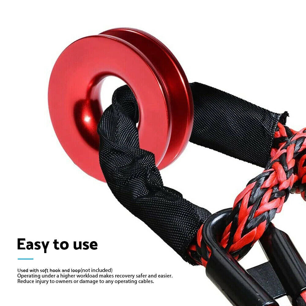 Recovery Ring Snatch Block Pulley for Off Road Winch Rope (37479 lbs)