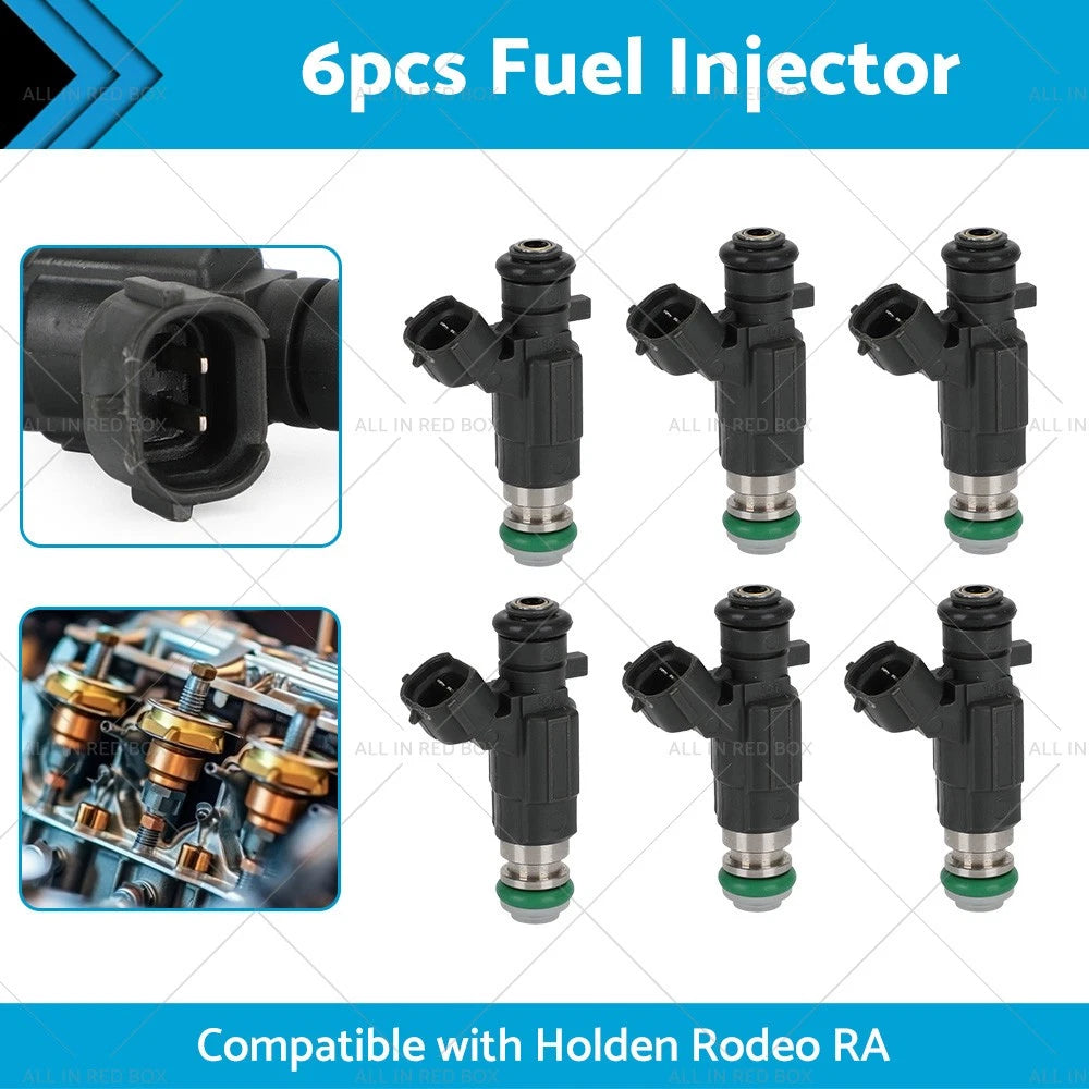 6X Fuel Injectors for Holden Rodeo (2003–2006) FBJC100 6VE1 3.5L V6