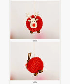 Pom Decoration Pendant for Christmas Tree Adorable Reindeer