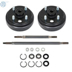 Rear Axle and Brake Hub Drum Assembly Kit for EZGO (1982-Present)