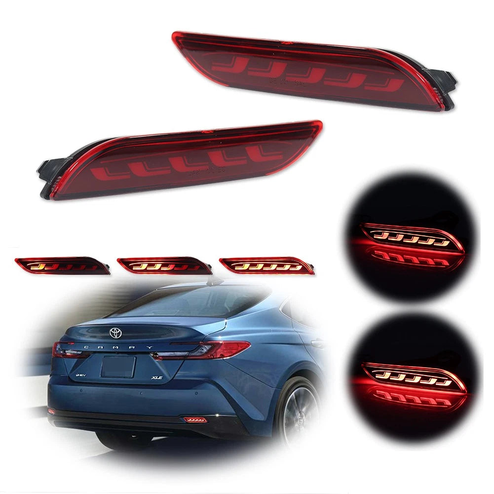 LED Rear Bumper Reflectors for Toyota Camry (2018–2025)