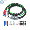 3-in-1 Air Line Hose Assemblies for Semi Truck/Tractor Trailer (12Ft)