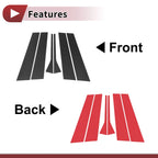 Set of 6 Door Pillar Window Trim for Volkswagen Jetta (2006–2010)