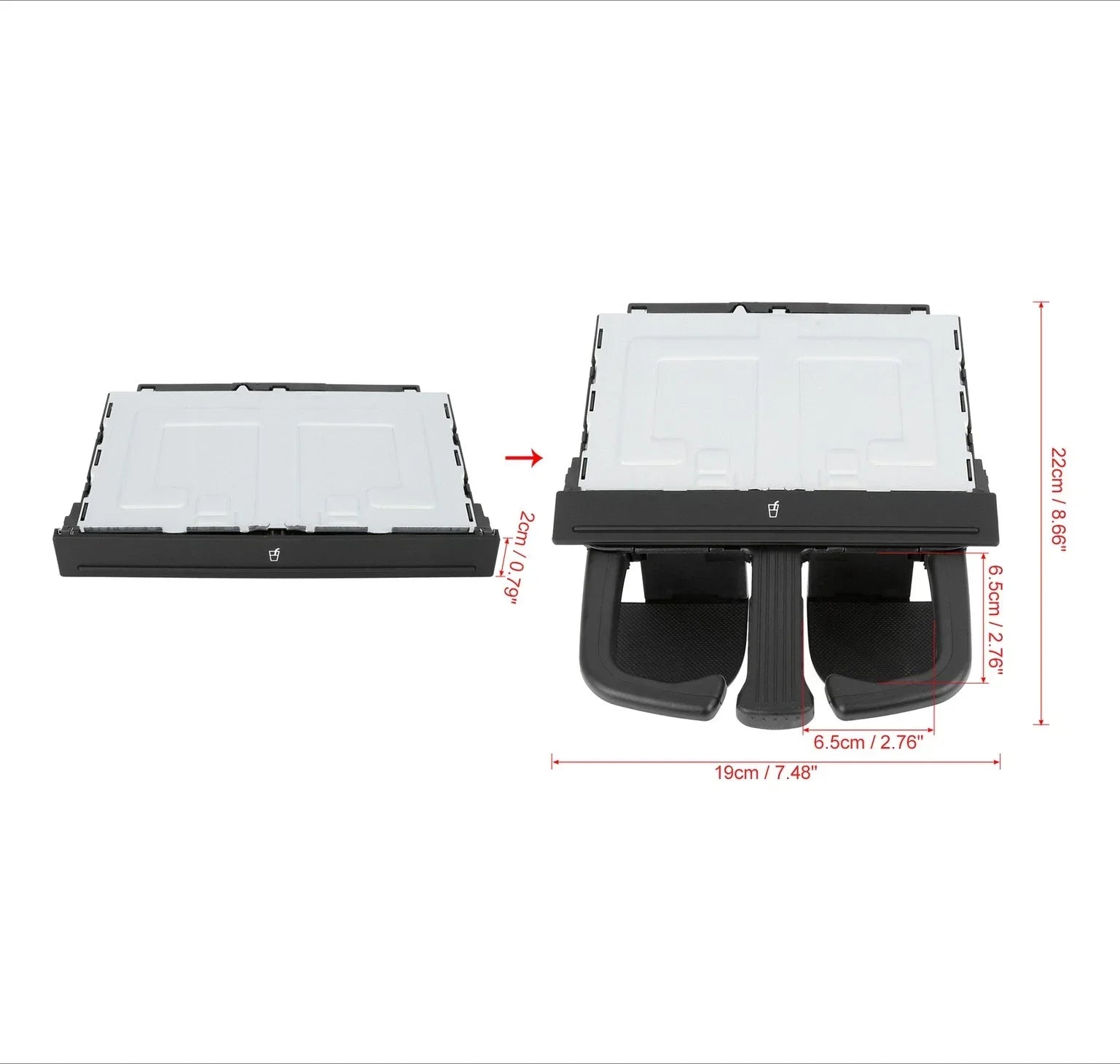 Center Console Cup Holder for VW Jetta (2005–2010)