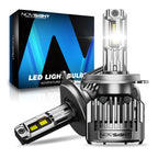 2X 9003 H4 LED Headlight Bulbs for 36000LM Bright White