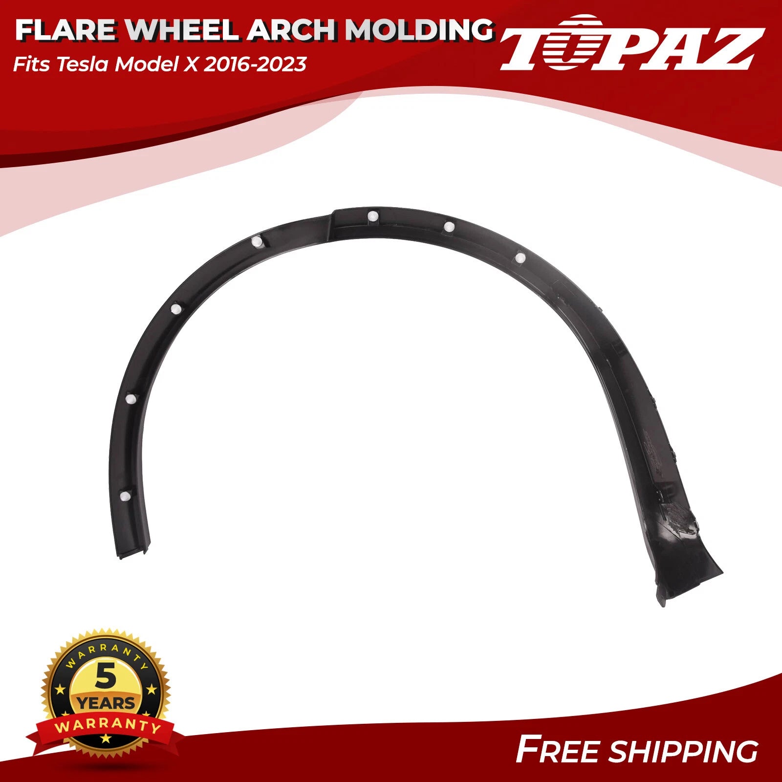 Rear Right Wheel Arch Molding for Tesla Model X (2016–2023)