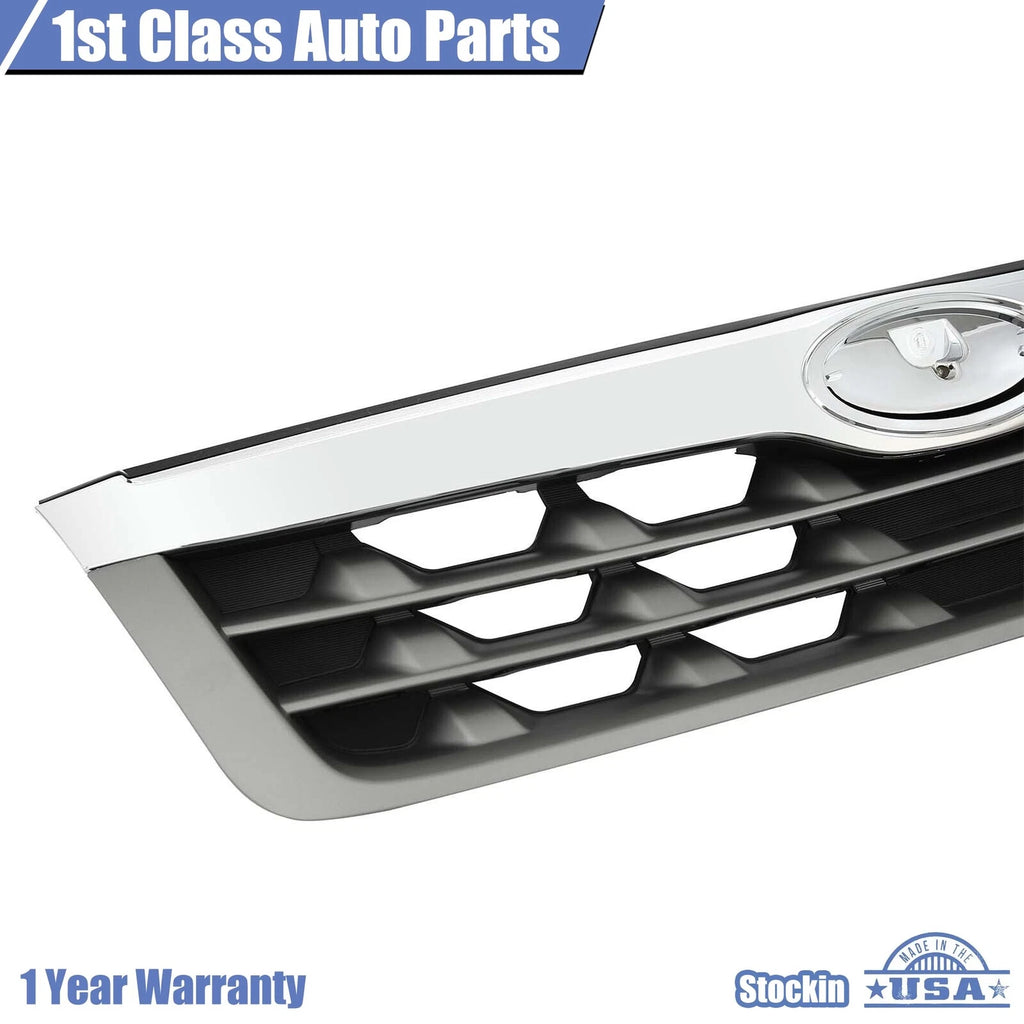 Front Chrome Grille Shell with Silver Insert for Subaru Forester (2011-2013)