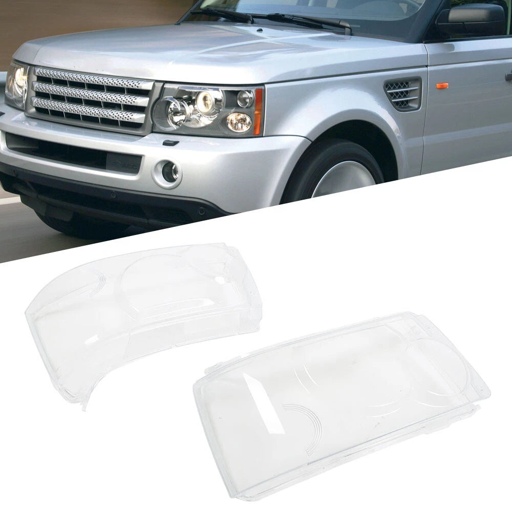 Headlight Lens Cover Pair for Land Rover Range Rover Sport (2006–2009)