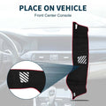 Dashboard Dash Cover Mat for BMW 5 Series F10/F11 (2010 - 2017) Black Red