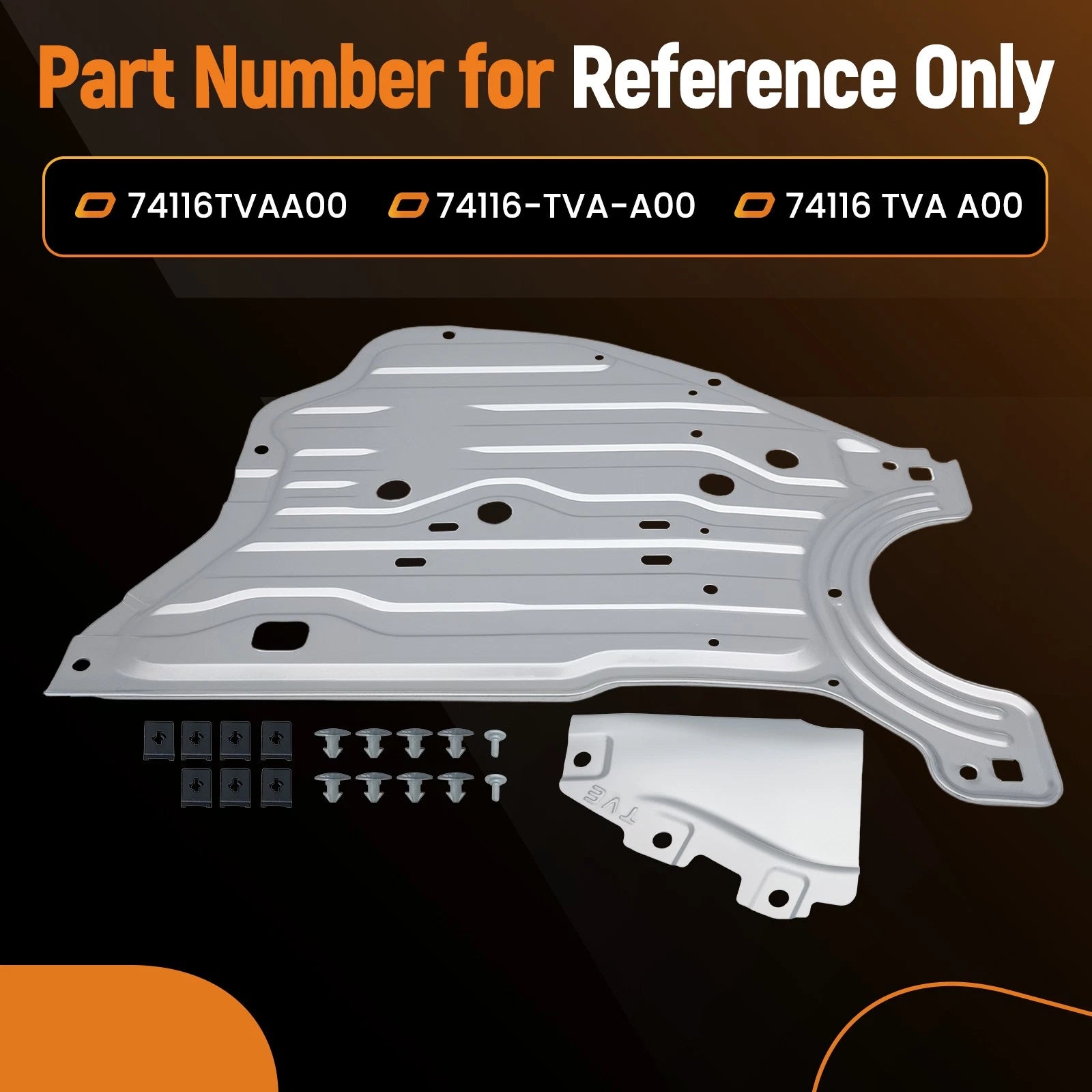 Aluminum Engine Guard for Honda Accord (2018–2022) 74116 TVA A00