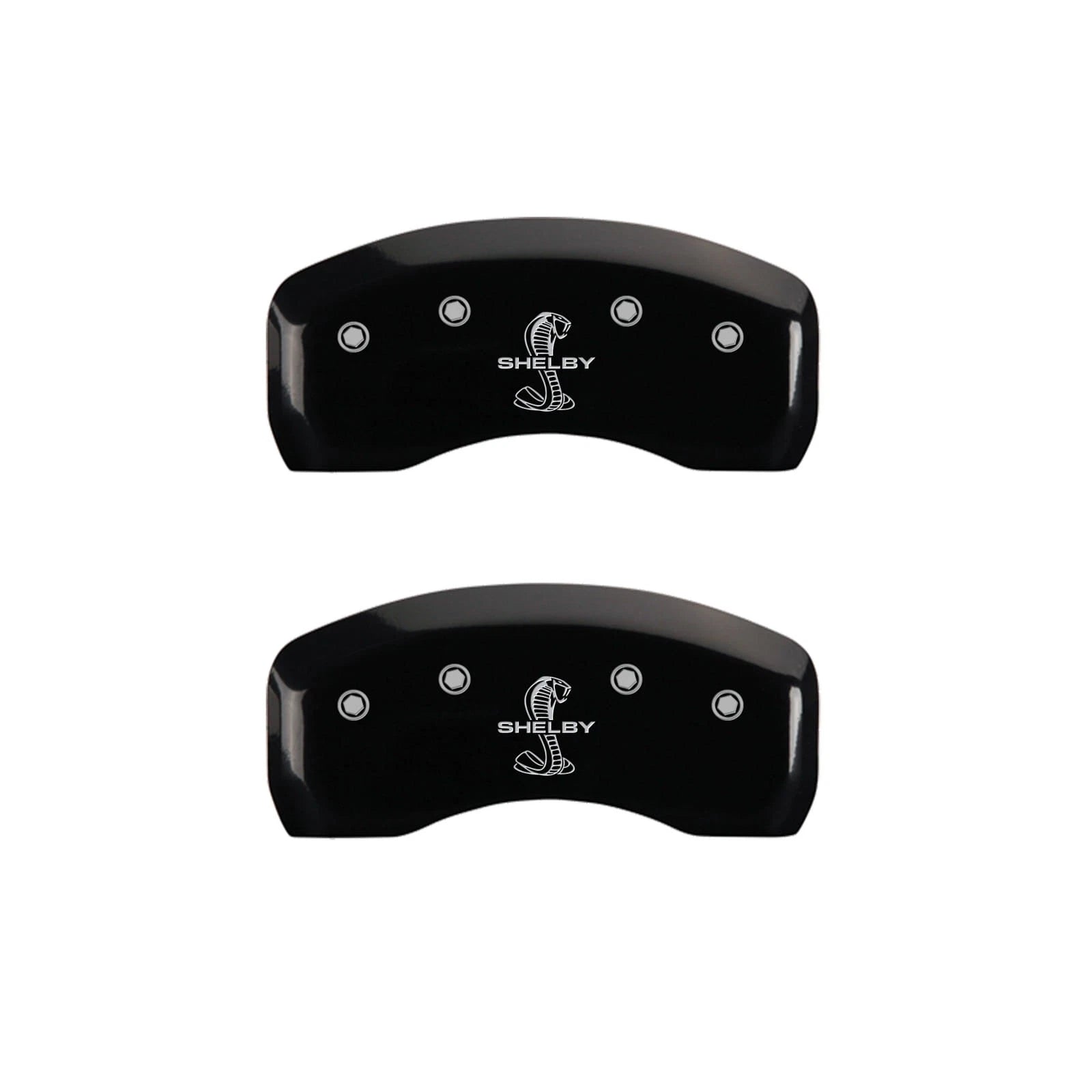 Set of 4 Gloss Black Caliper Covers for 1997-2004 Ford Mustang by MGP