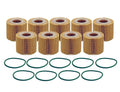 Set of 9 Engine Oil Filters for Lexus Pontiac Scion Toyota L4