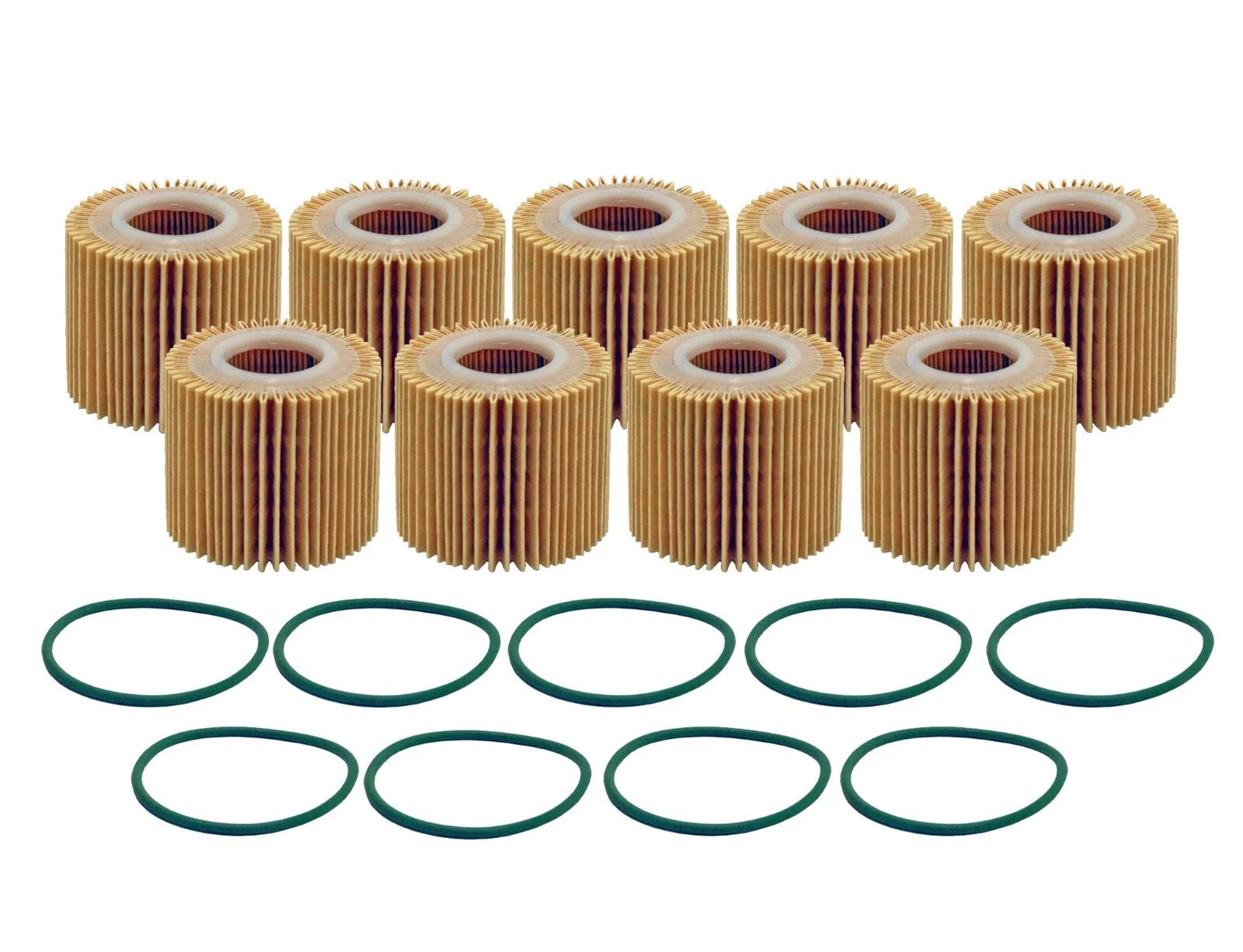 Set of 9 Engine Oil Filters for Lexus Pontiac Scion Toyota L4