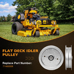 Flat Idler Pulley for Wright Commercial Lawn Mower