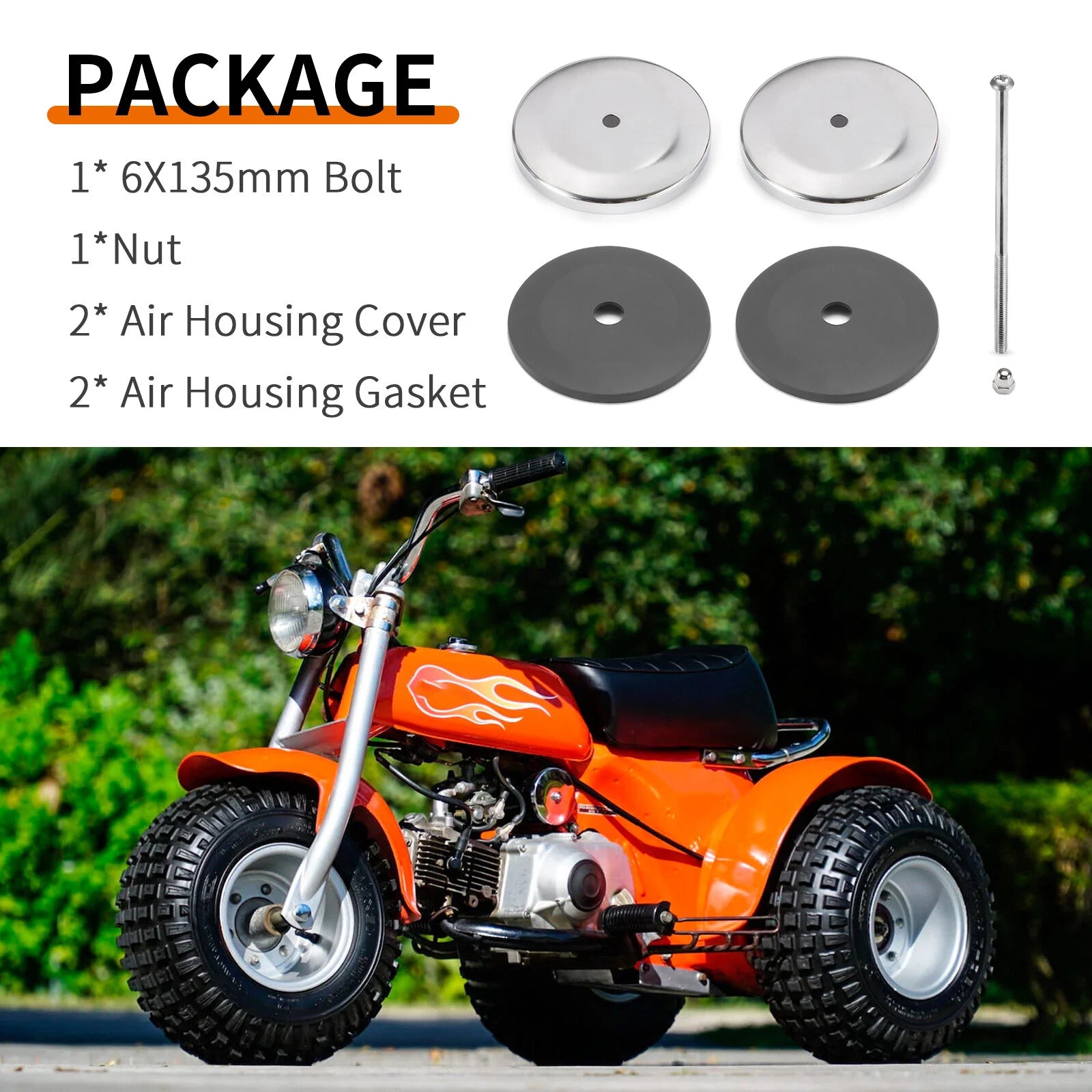 Air Box Cover Kit for Honda ATC70 SL70 (1971–1985) 17231-045-030