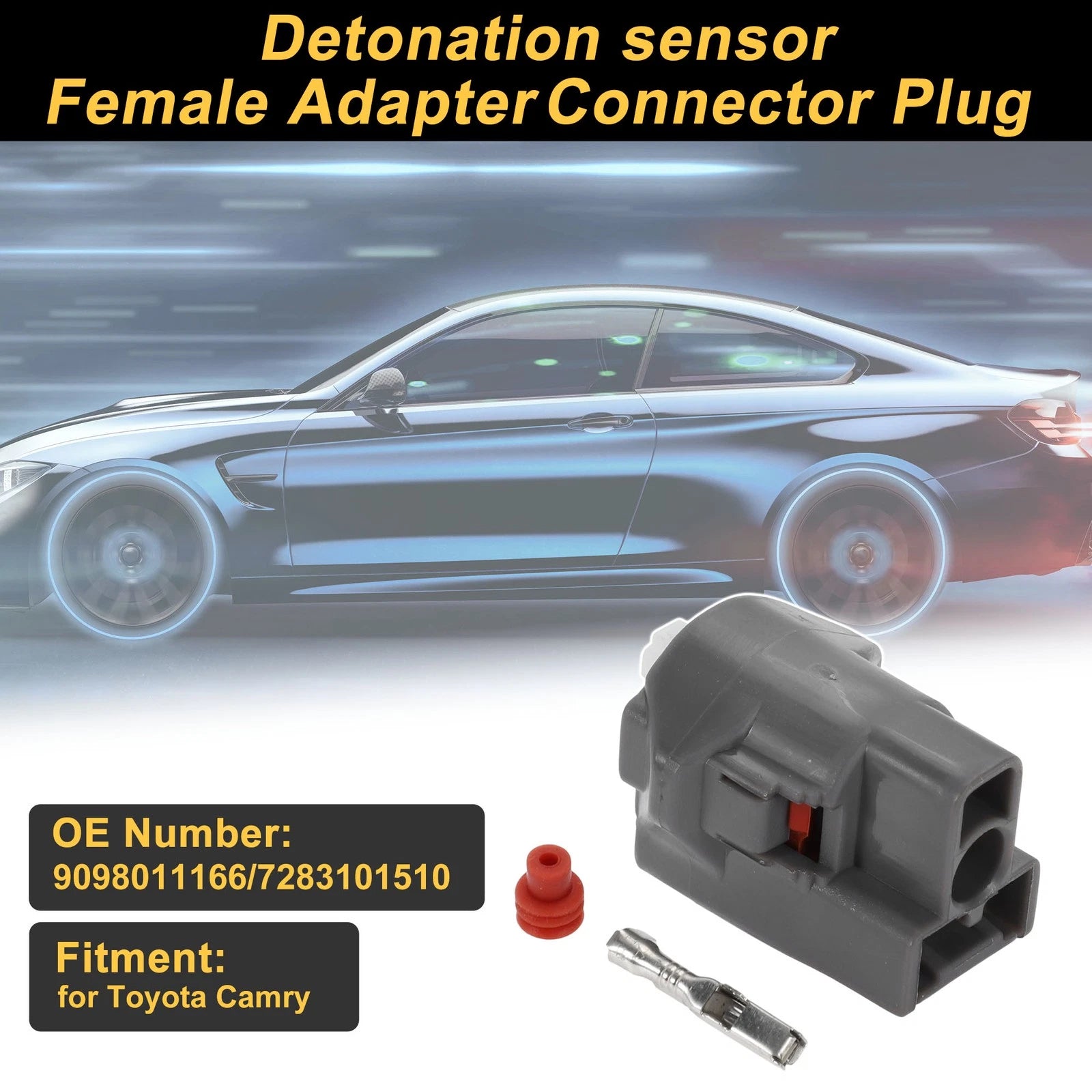 Set of 1 Knock Sensor Connector Plug for Toyota Camry (No. 9098011166)