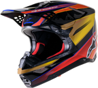 Alpinestars Supertech M10 Off-Road Helmet for X-Small Gold Yellow/Rio Red
