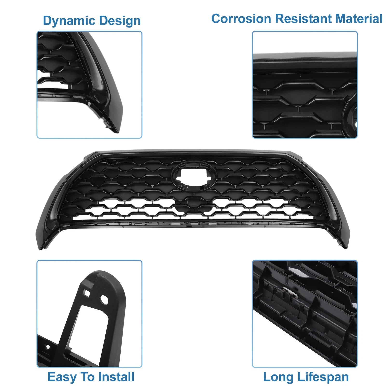 Front Hood Bumper Grille Grill for Toyota Corolla Cross (2022–2023) No.531000A130