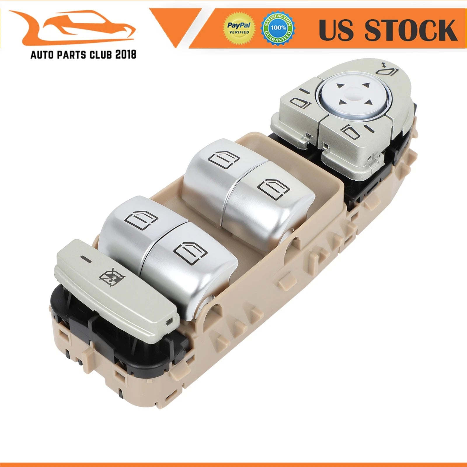 Power Window Switch for Mercedes-Benz (2015–2018) Front Left