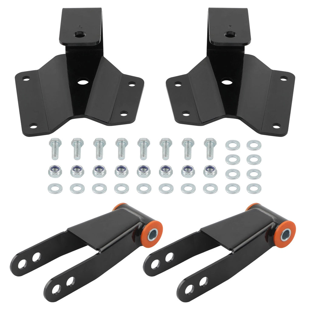 Drop Kit Rear Shackles & Hangers for Chevy Silverado GMC Sierra 1500 (1999–2006)